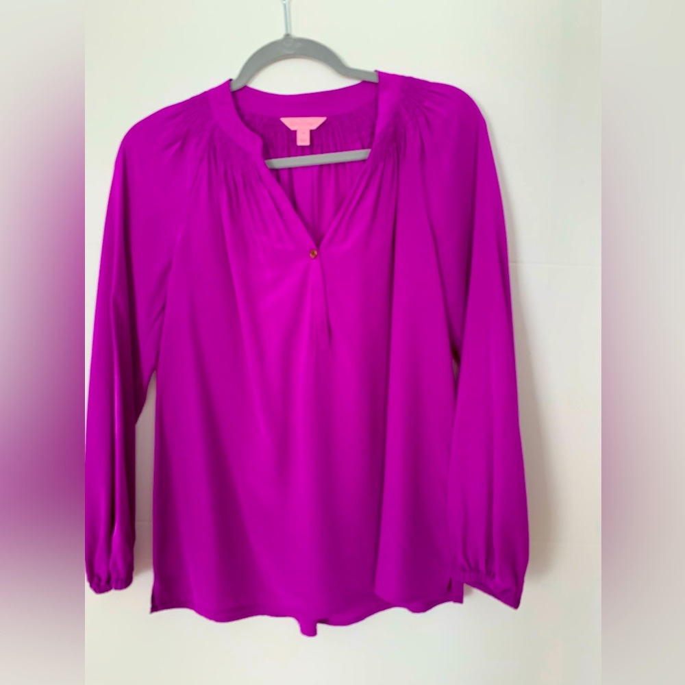 Lily Pulitzer purple blouse xs